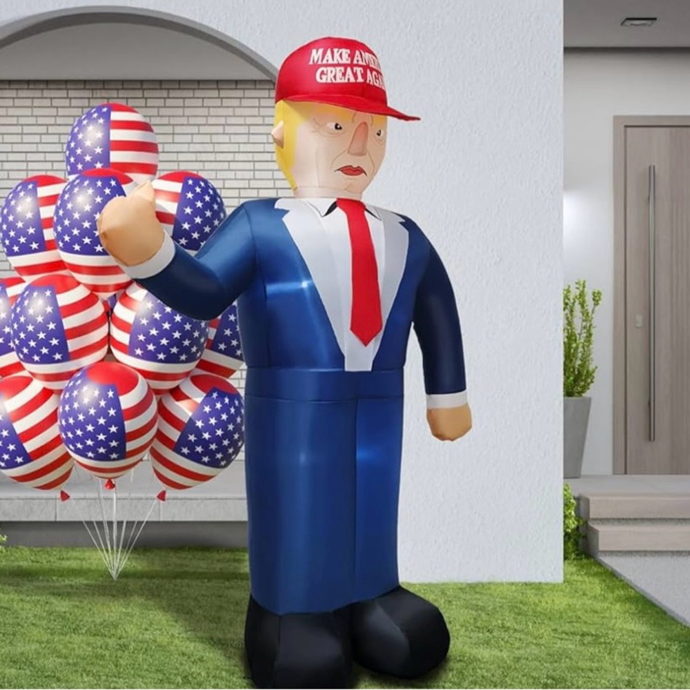 Mr. President Trump inflatable.You can plug it up and he can be everywhere 🇺🇸.